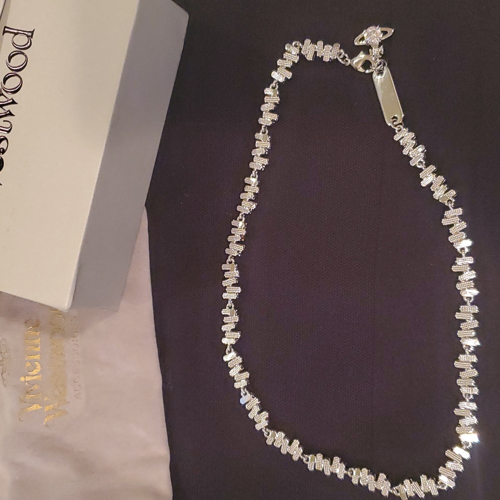 NWT Vivienne Westwood Molly Crystal Choker Necklace - Picture 3 of 8